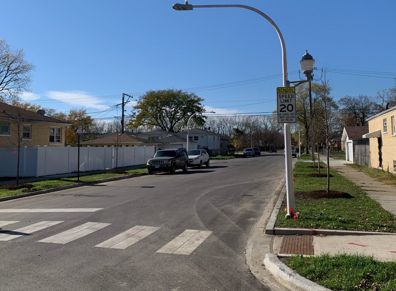 Reconstructed Section of 73rd Street in 17th Ward